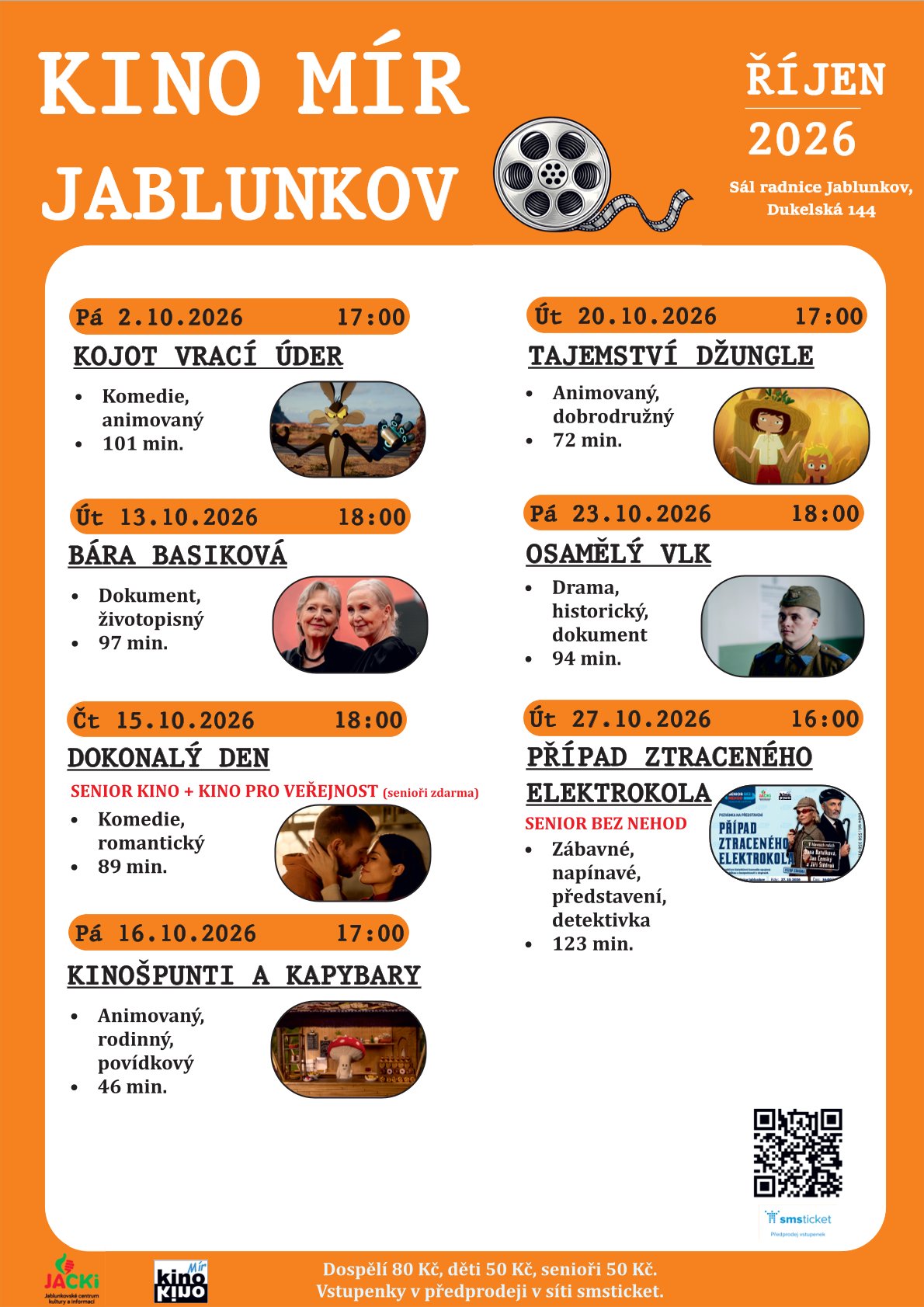 Měsíční program kina